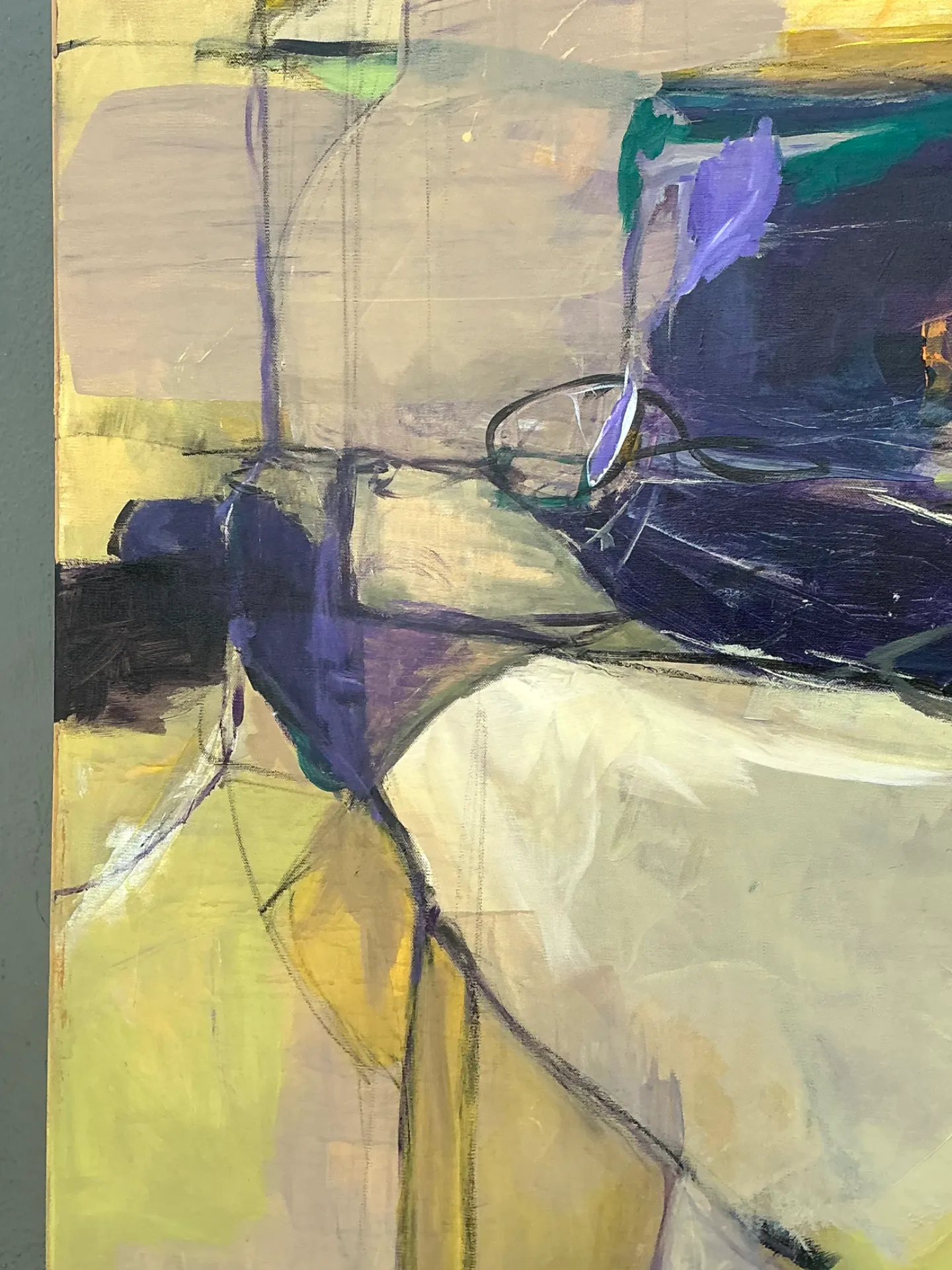 Vintage Abstract Expressionist Oil Painting on Canvas — additional photo 8