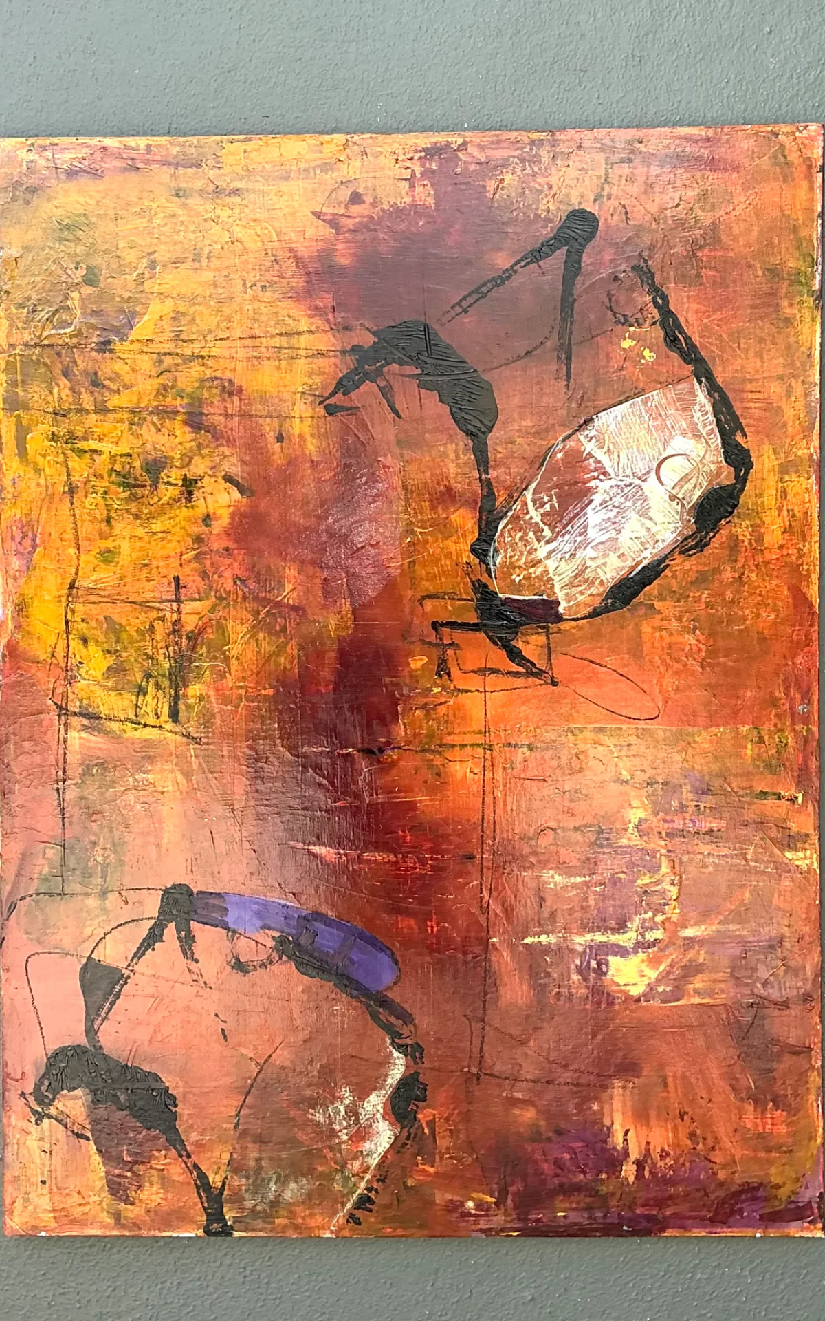 Vintage Abstract Expressionist Oil Painting on Canvas — additional photo 8