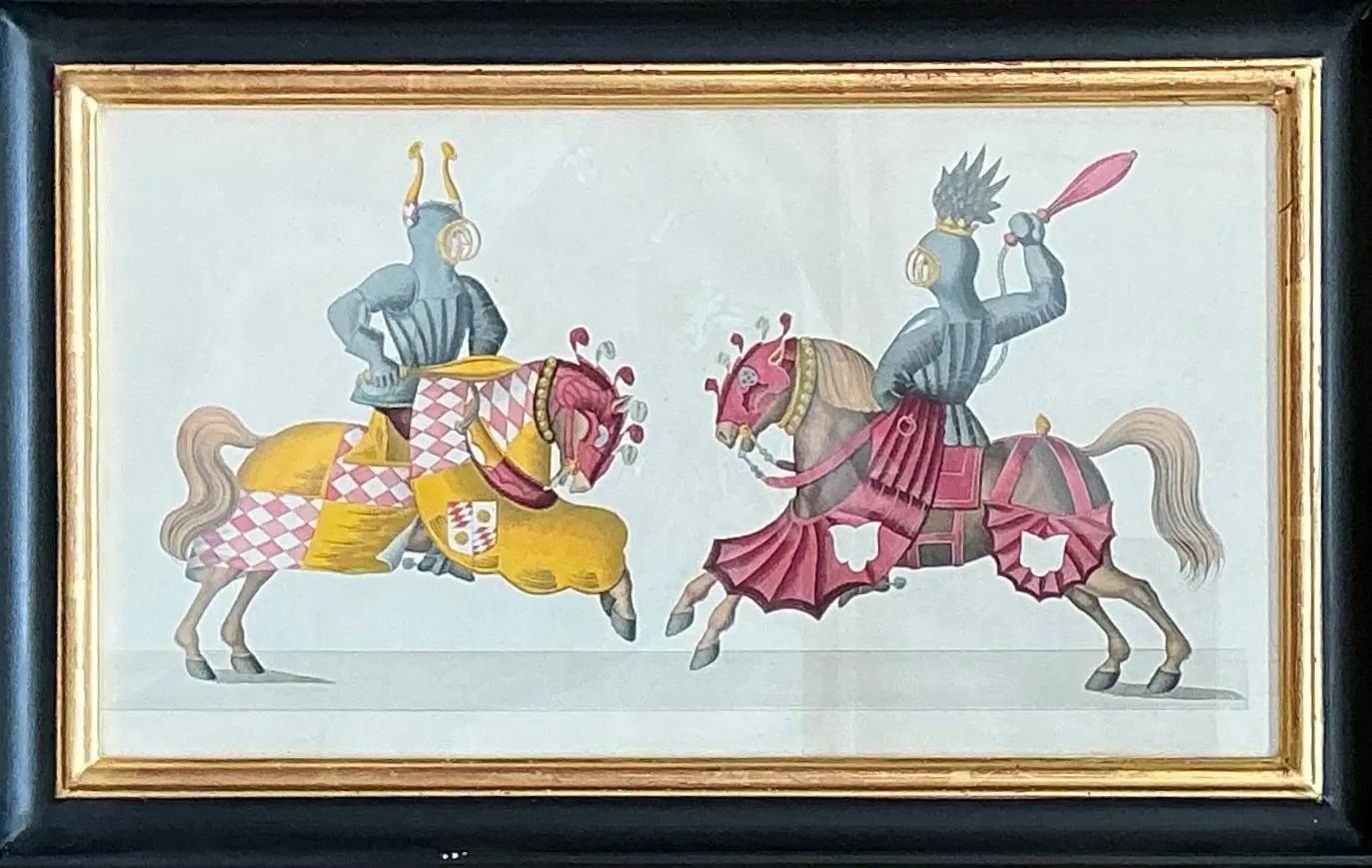 Vintage Medieval Knight Prints in Black Frames - Set of 4 — additional photo 6