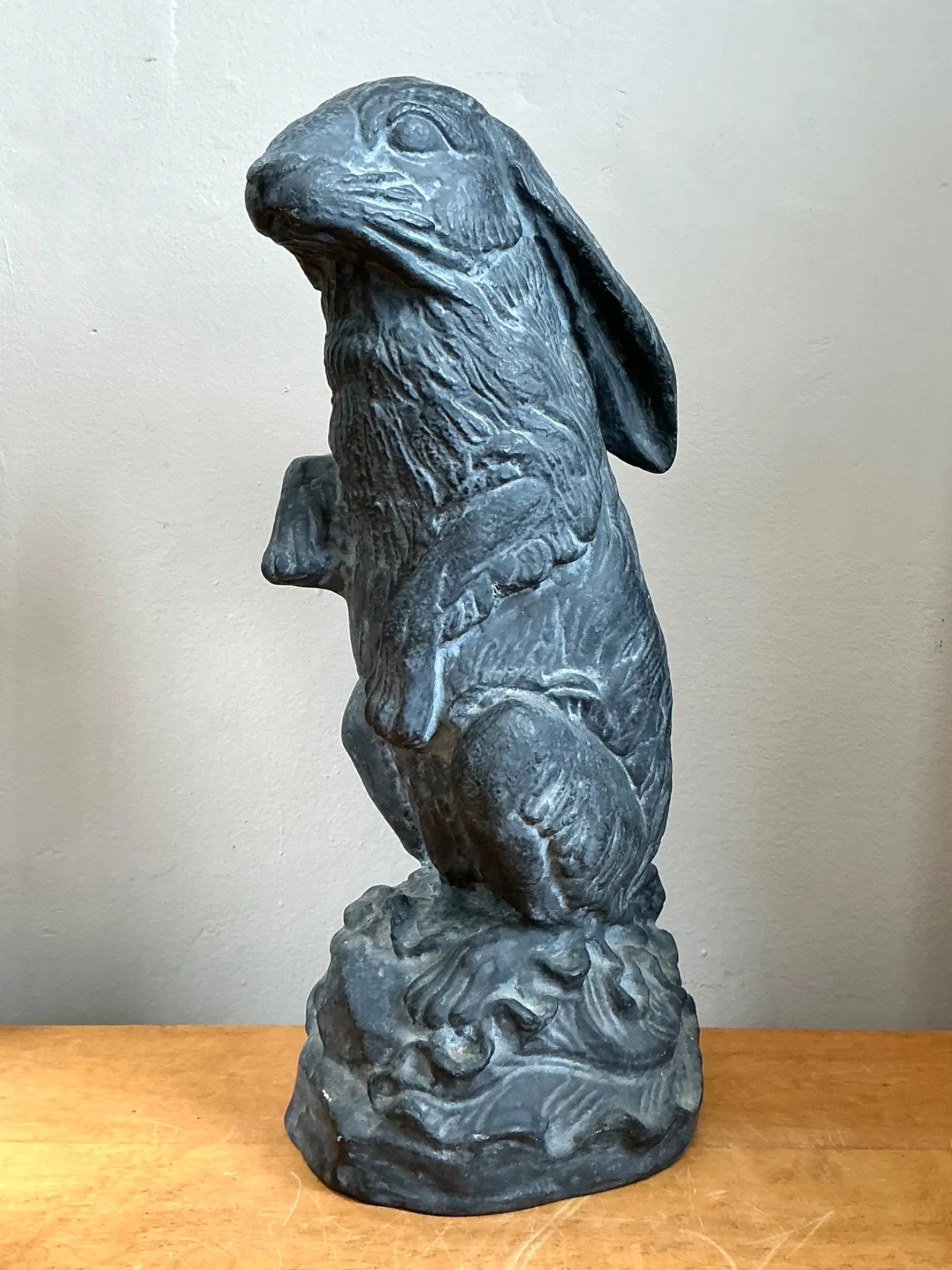 Vintage Cast Ecoplaster Rabbit Sculpture — additional photo 8