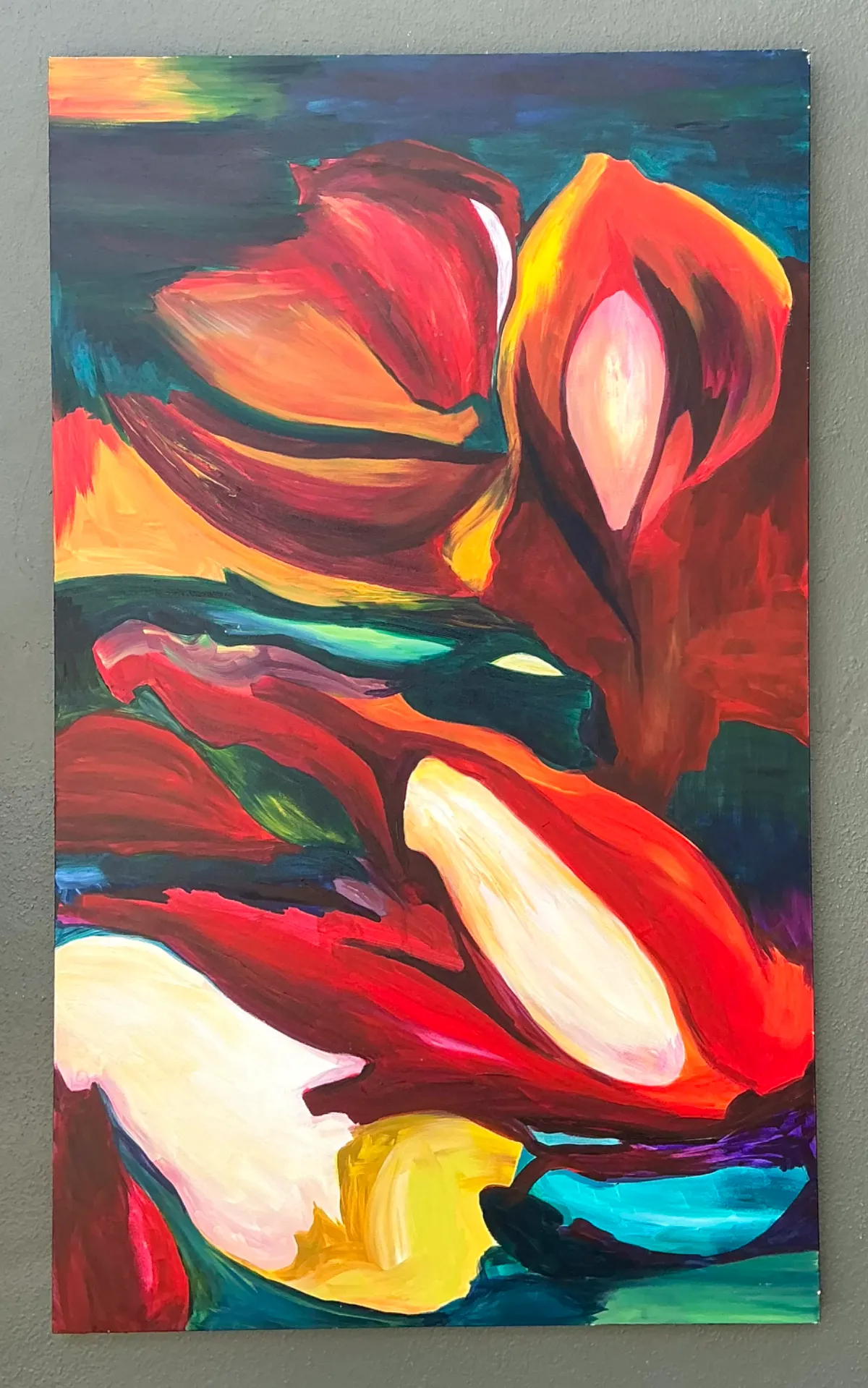 Vintage Abstract Expressionist Oil Painting on Canvas — additional photo 8