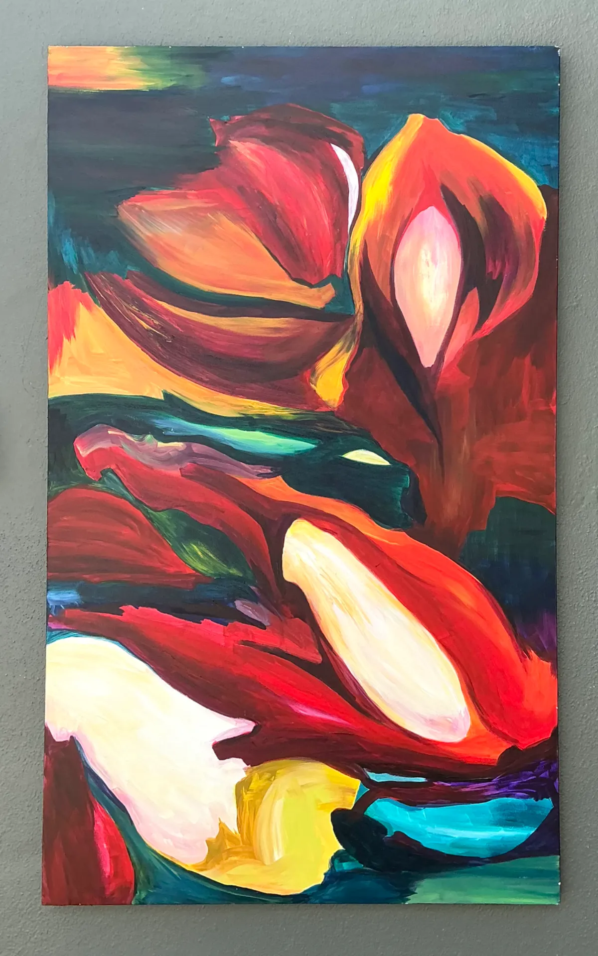 Vintage Abstract Expressionist Oil Painting on Canvas — additional photo 6