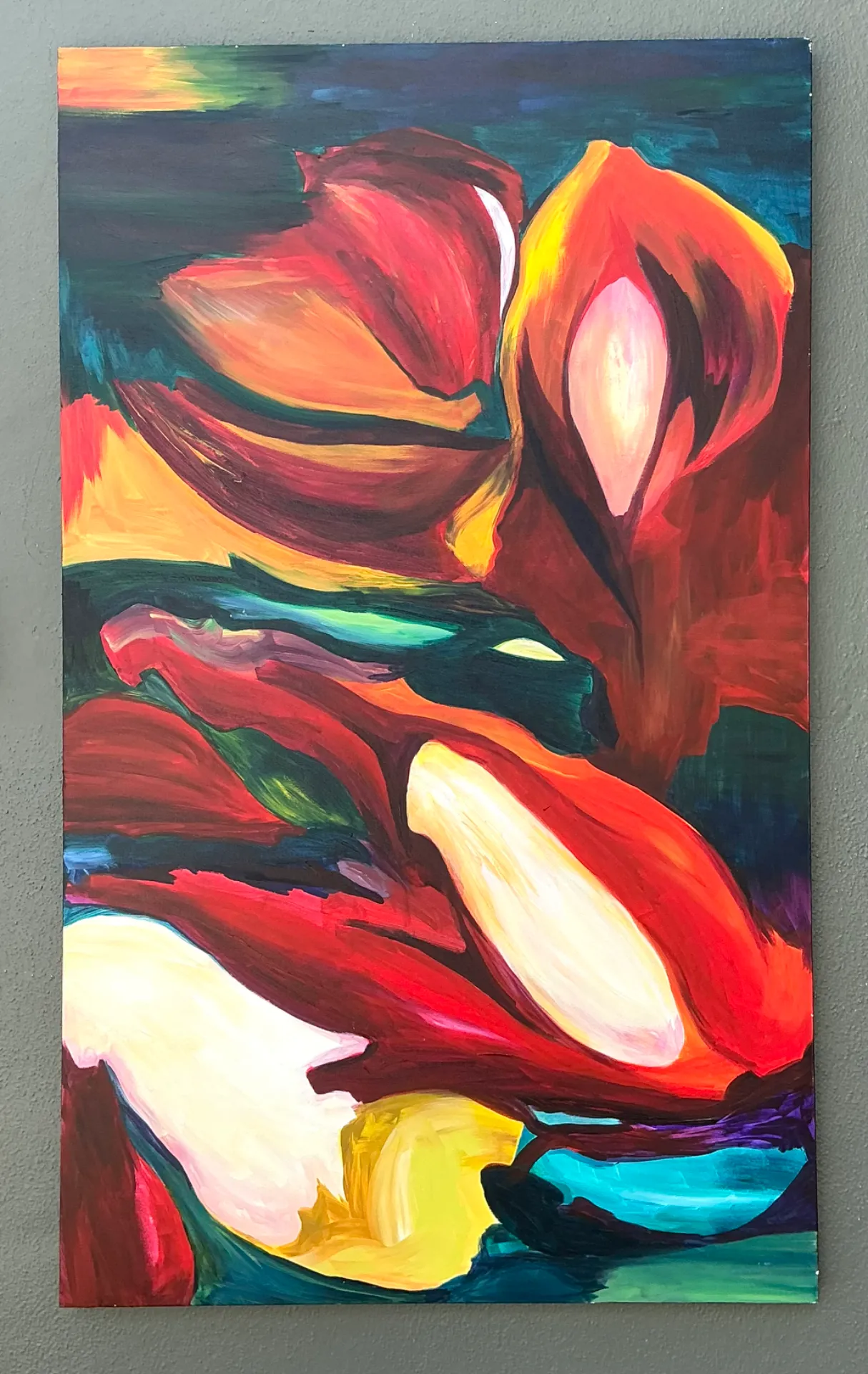Vintage Abstract Expressionist Oil Painting on Canvas — additional photo 4