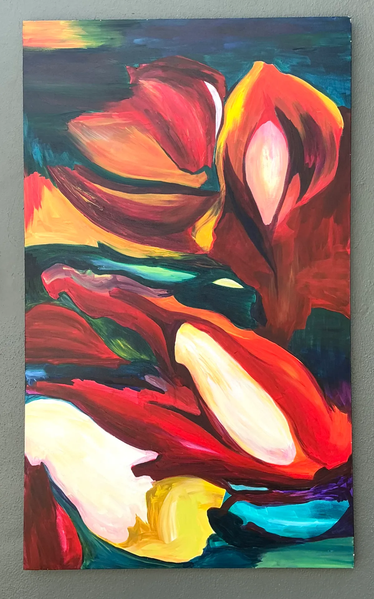 Vintage Abstract Expressionist Oil Painting on Canvas — additional photo 4