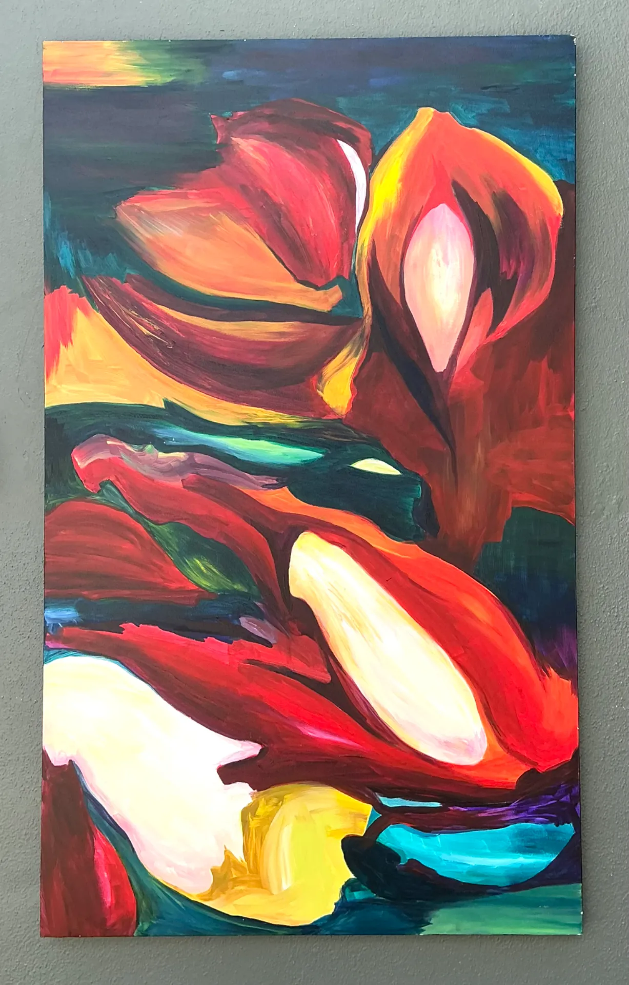 Vintage Abstract Expressionist Oil Painting on Canvas — additional photo 7