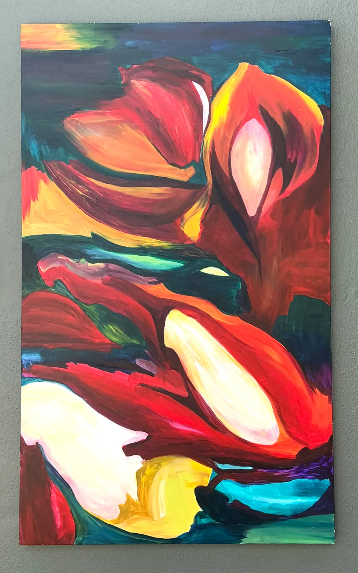 Vintage Abstract Expressionist Oil Painting on Canvas — additional photo 7