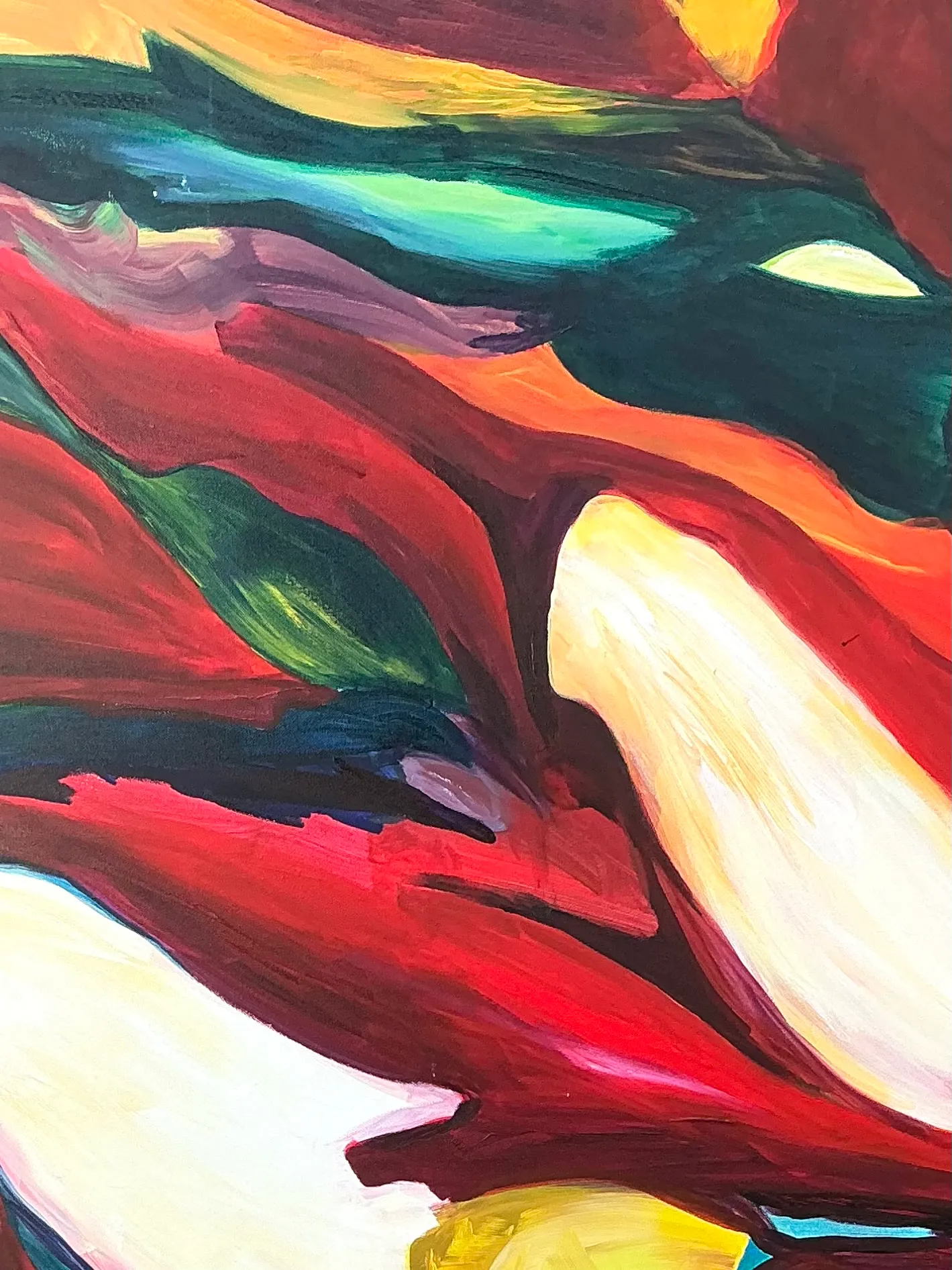Vintage Abstract Expressionist Oil Painting on Canvas — additional photo 5