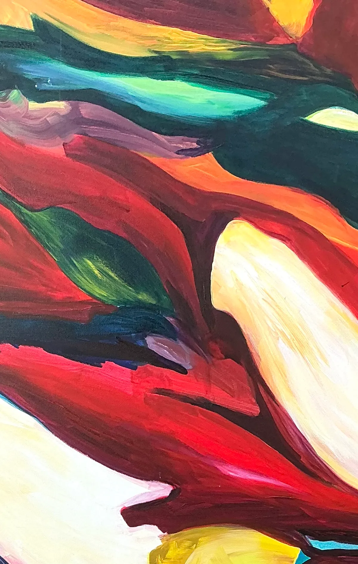 Vintage Abstract Expressionist Oil Painting on Canvas — additional photo 5