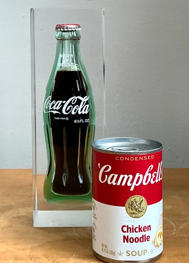Vintage Coca-Cola Bottle in Lucite Block — additional photo 1