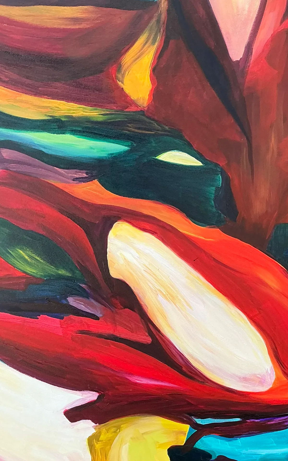 Vintage Abstract Expressionist Oil Painting on Canvas — additional photo 3