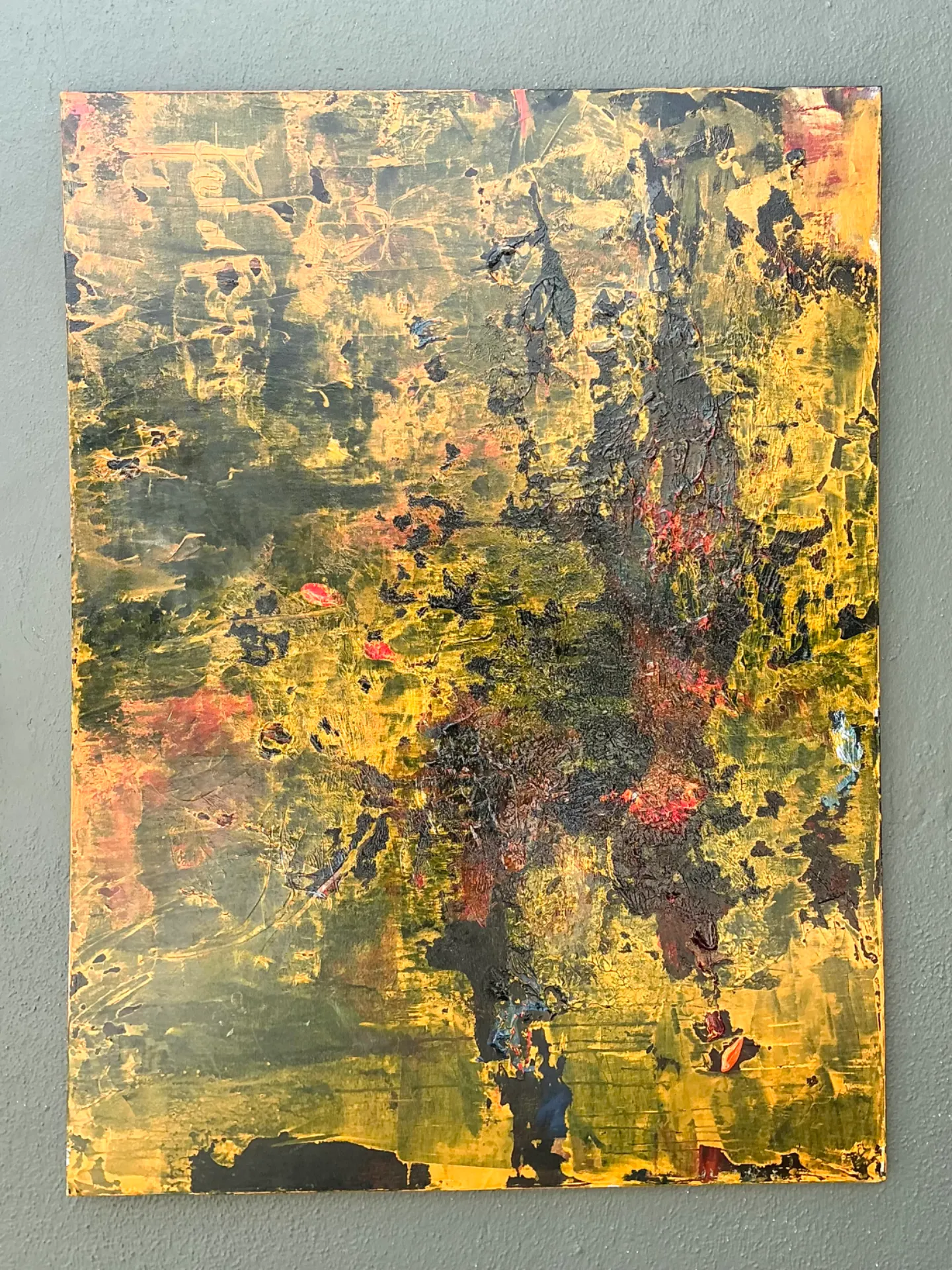 Vintage Abstract Expressionist Painting on Canvas — additional photo 8