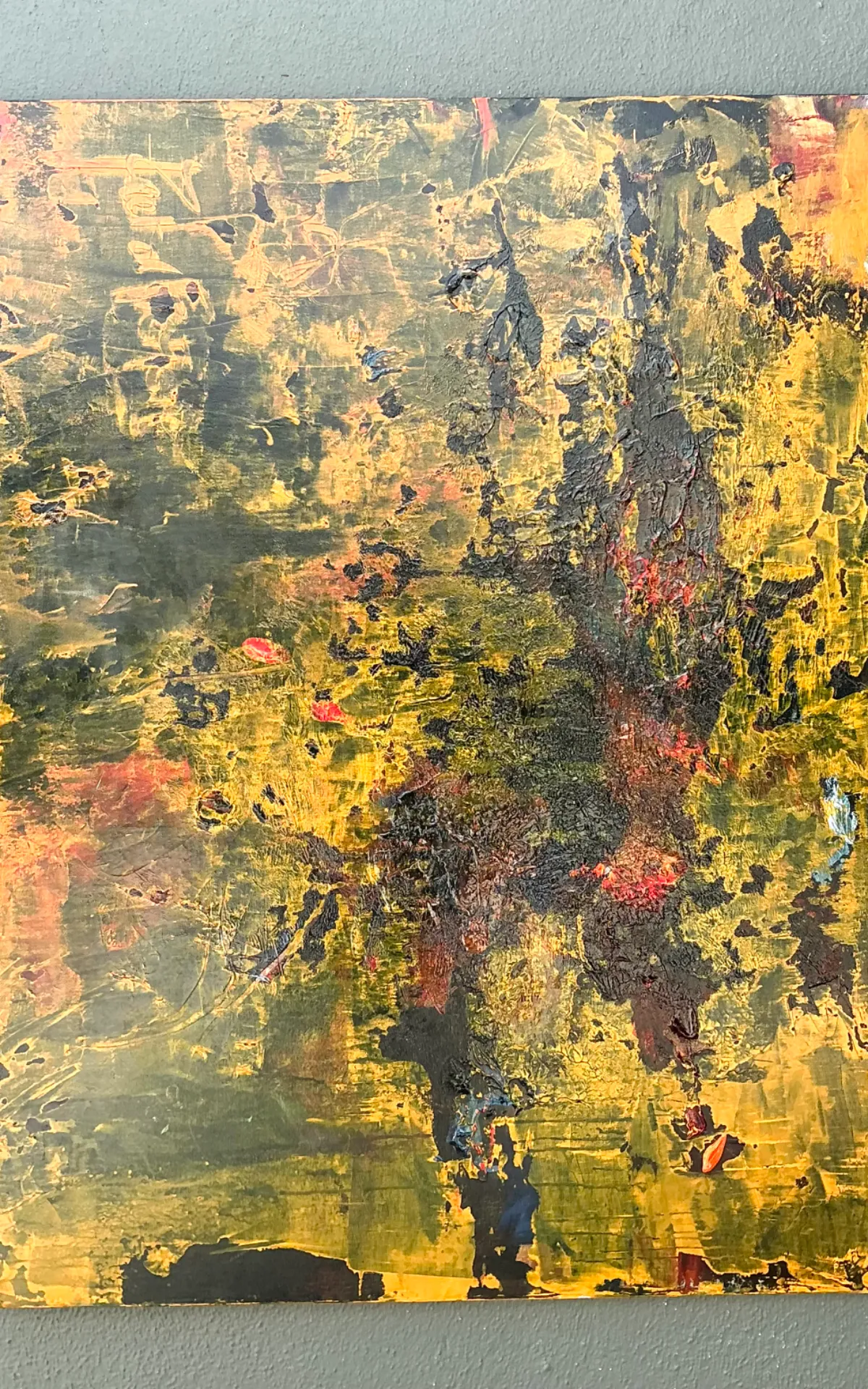 Vintage Abstract Expressionist Painting on Canvas — additional photo 8