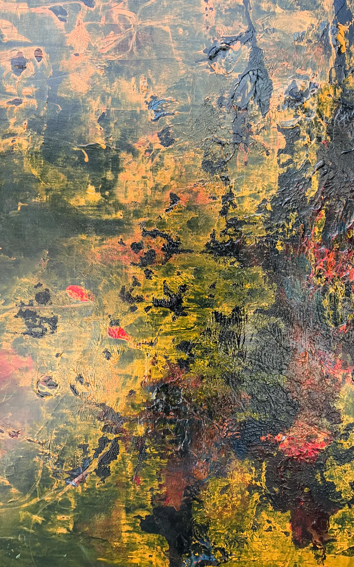 Vintage Abstract Expressionist Painting on Canvas — additional photo 4