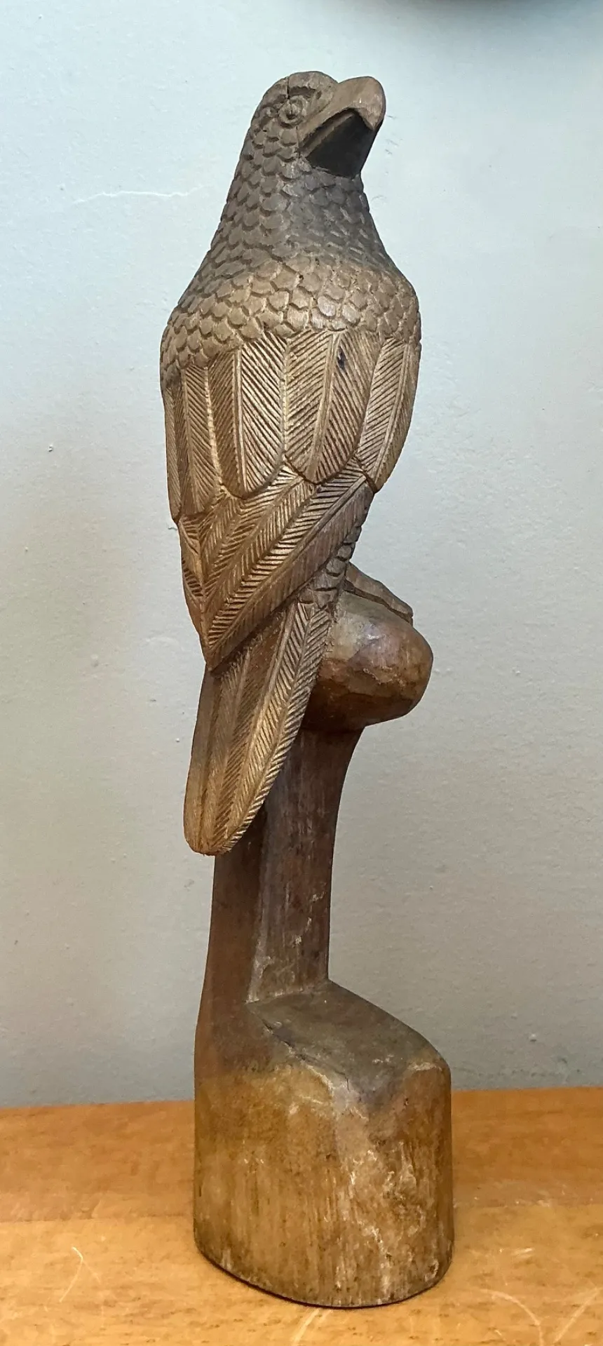 Vintage Carved Wood Bird Sculptures - A Pair — additional photo 4