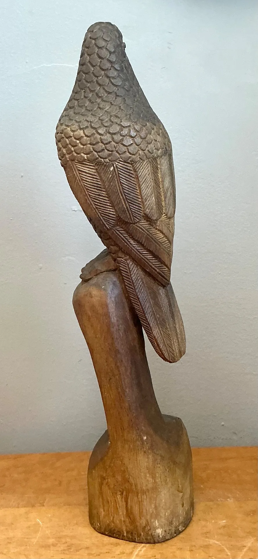 Vintage Carved Wood Bird Sculptures - A Pair — additional photo 2