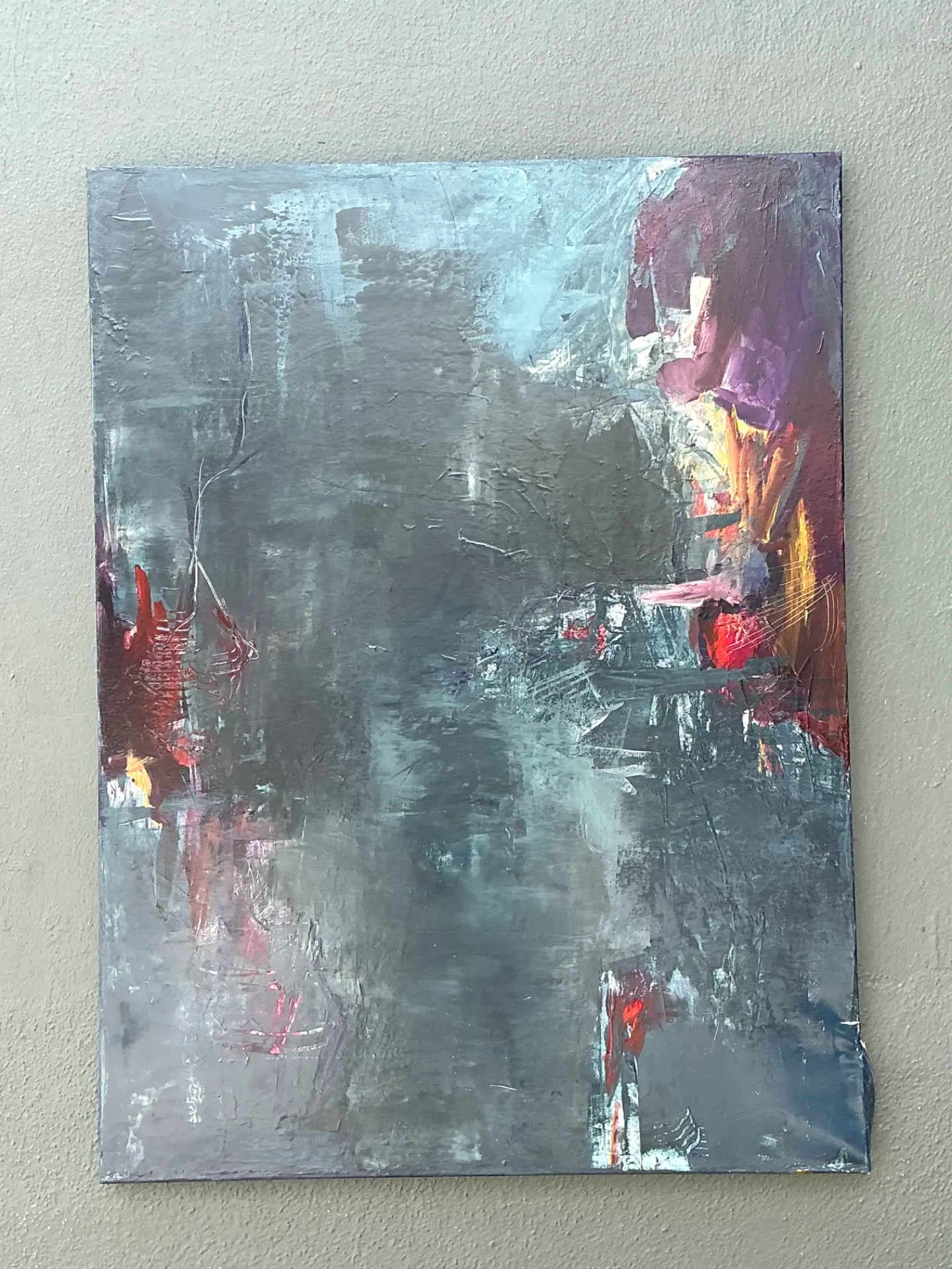 Vintage Abstract Expressionist Oil Painting — additional photo 2
