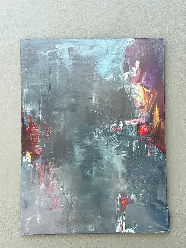 Vintage Abstract Expressionist Oil Painting — additional photo 5