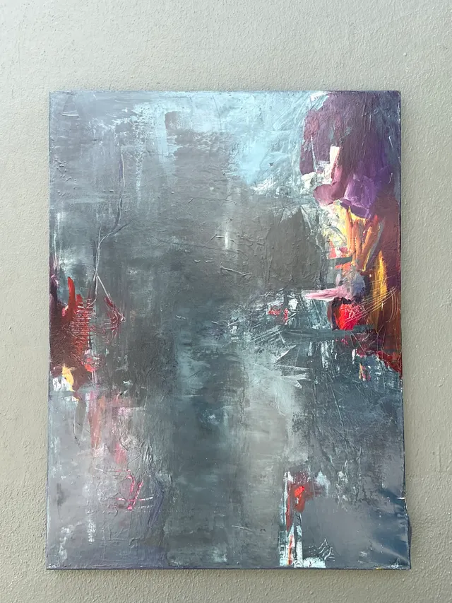 Vintage Abstract Expressionist Oil Painting — additional photo 7