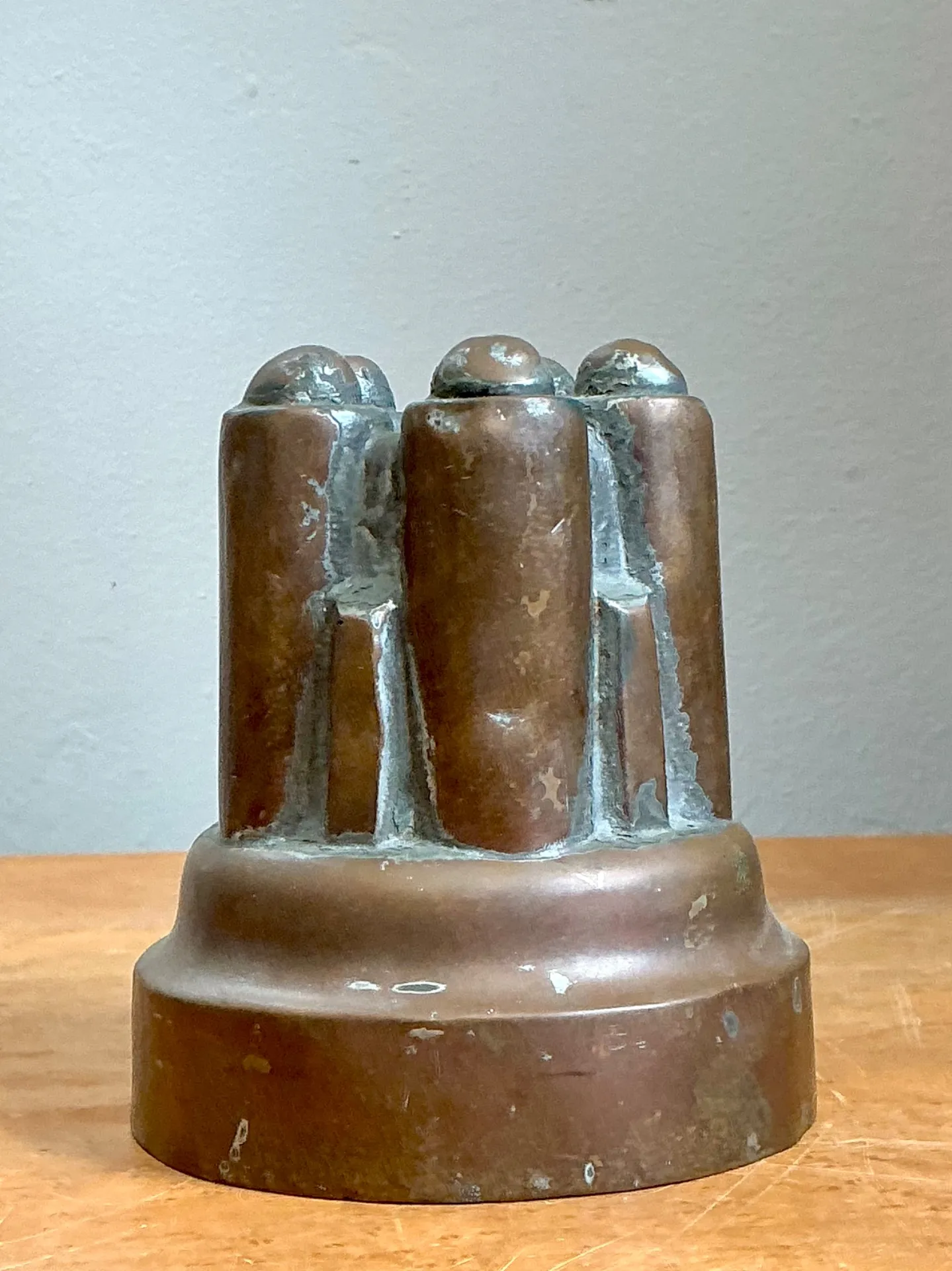 Vintage Copper Over Tin Jelly Mold — additional photo 4