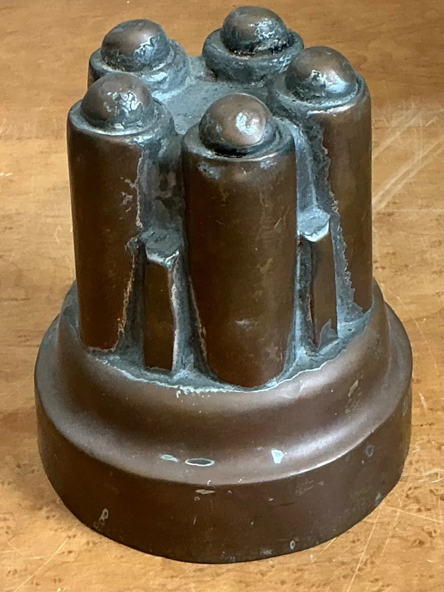 Vintage Copper Over Tin Jelly Mold — additional photo 3
