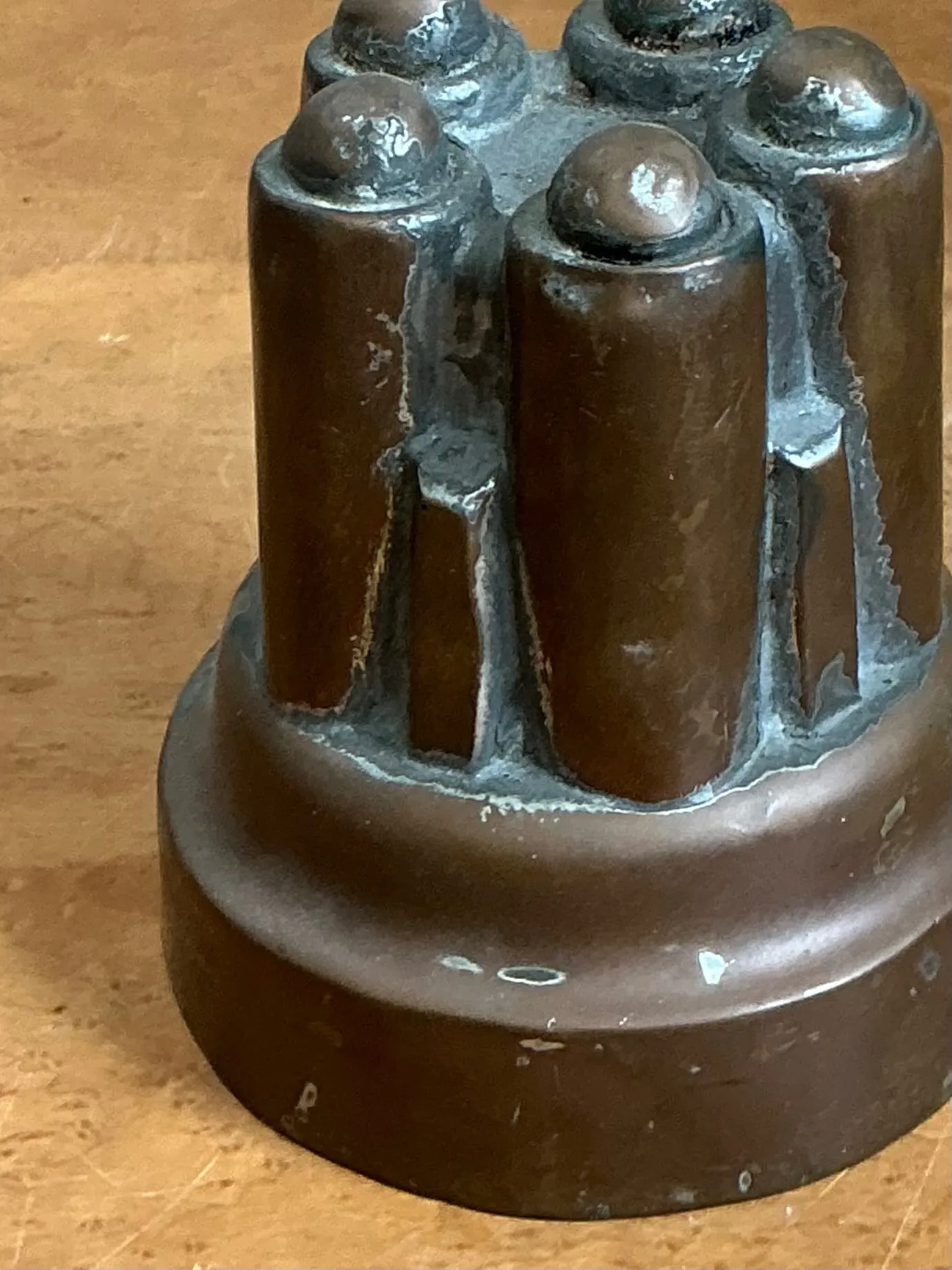 Vintage Copper Over Tin Jelly Mold — additional photo 1