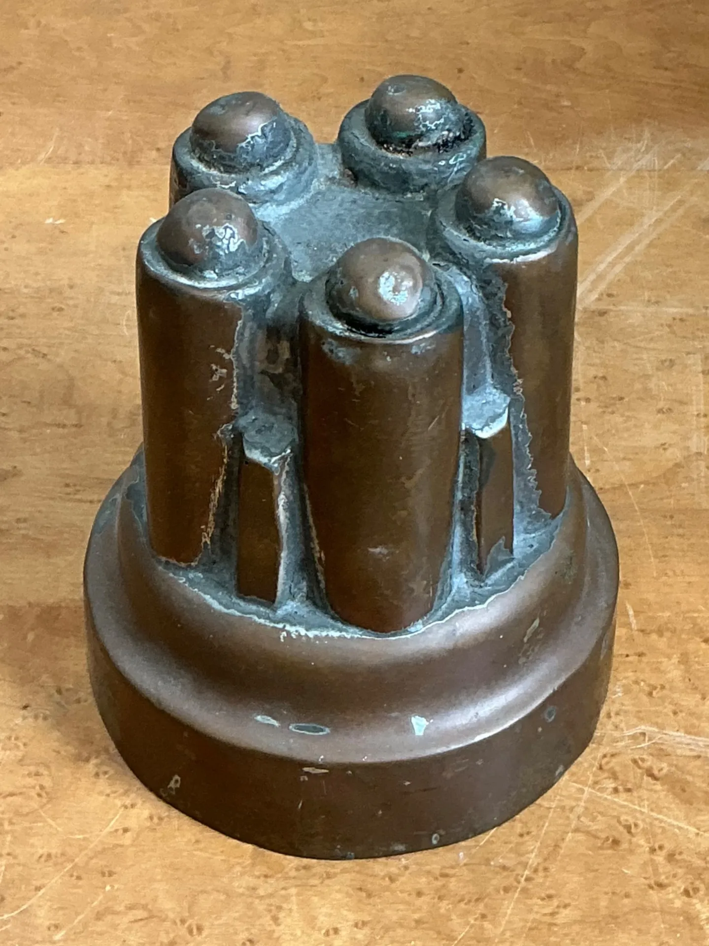 Vintage Copper Over Tin Jelly Mold — additional photo 5