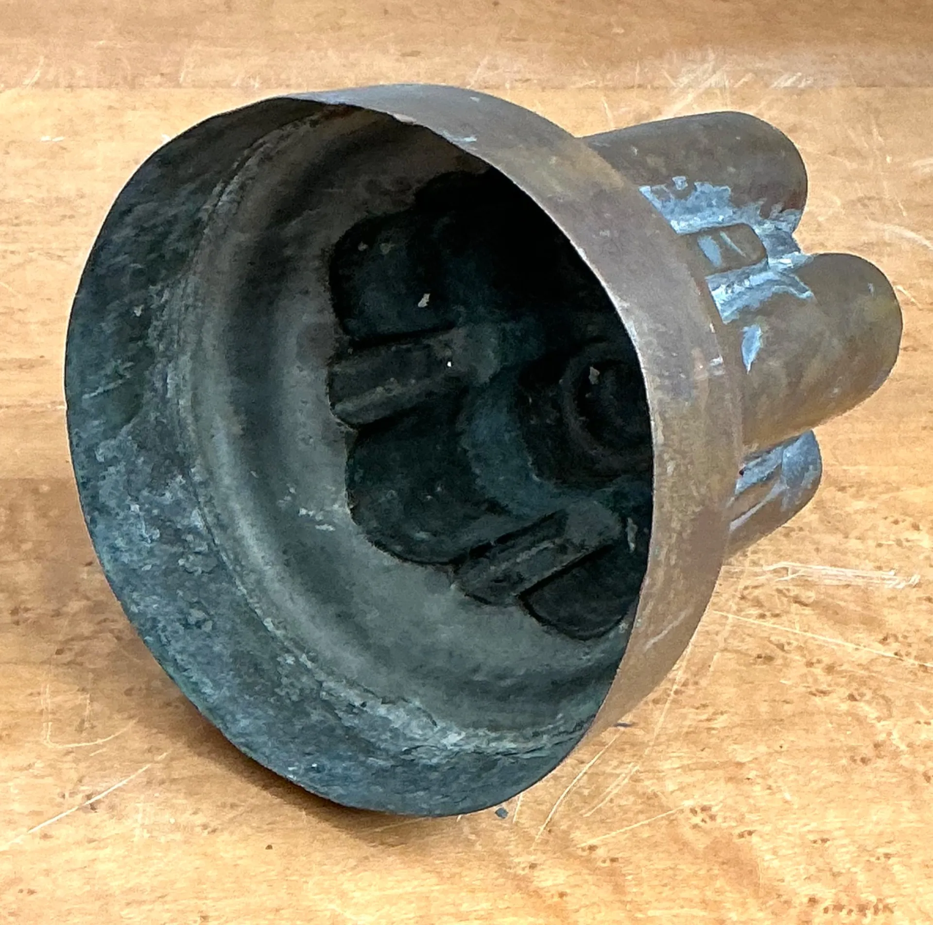 Vintage Copper Over Tin Jelly Mold — additional photo 2