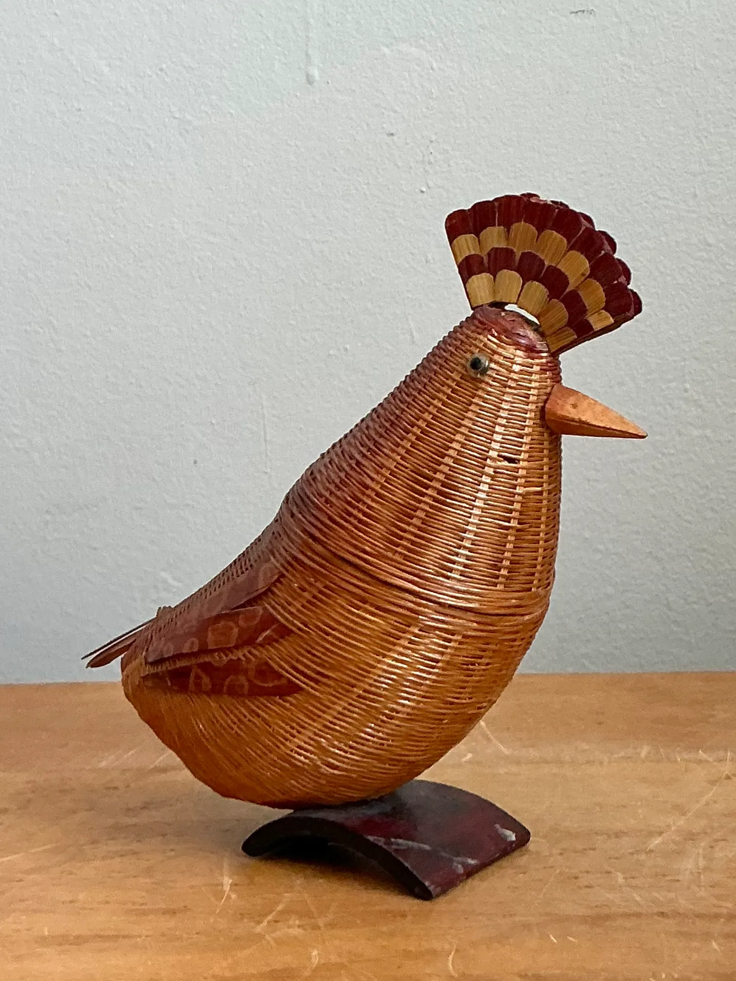 Vintage Shanghai Weave Rattan Pheasant — additional photo 1