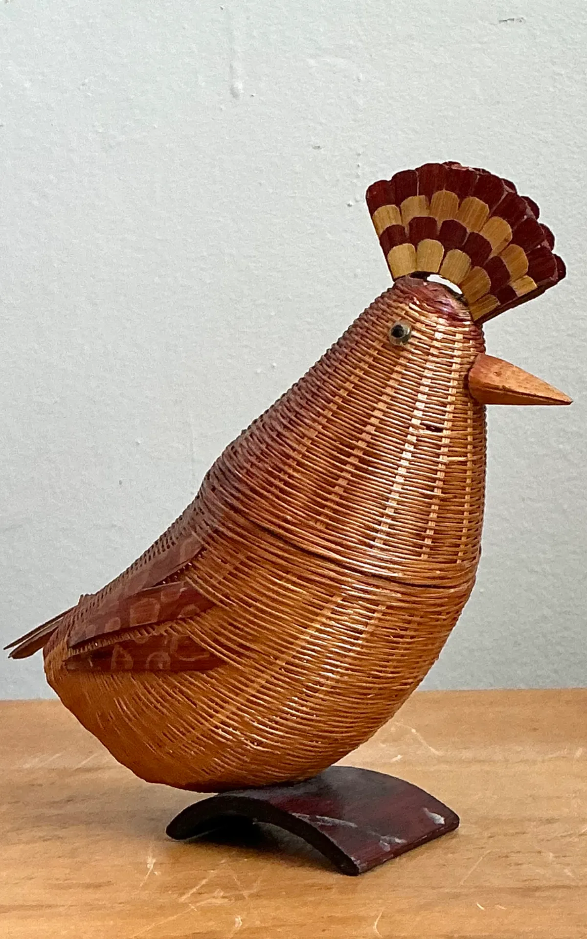 Vintage Shanghai Weave Rattan Pheasant — additional photo 5