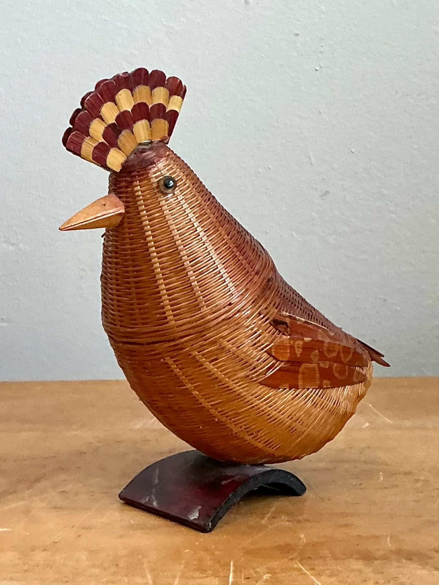 Vintage Shanghai Weave Rattan Pheasant — additional photo 2