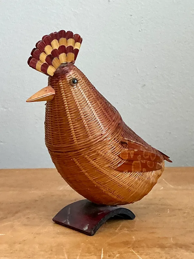Vintage Shanghai Weave Rattan Pheasant — additional photo 2