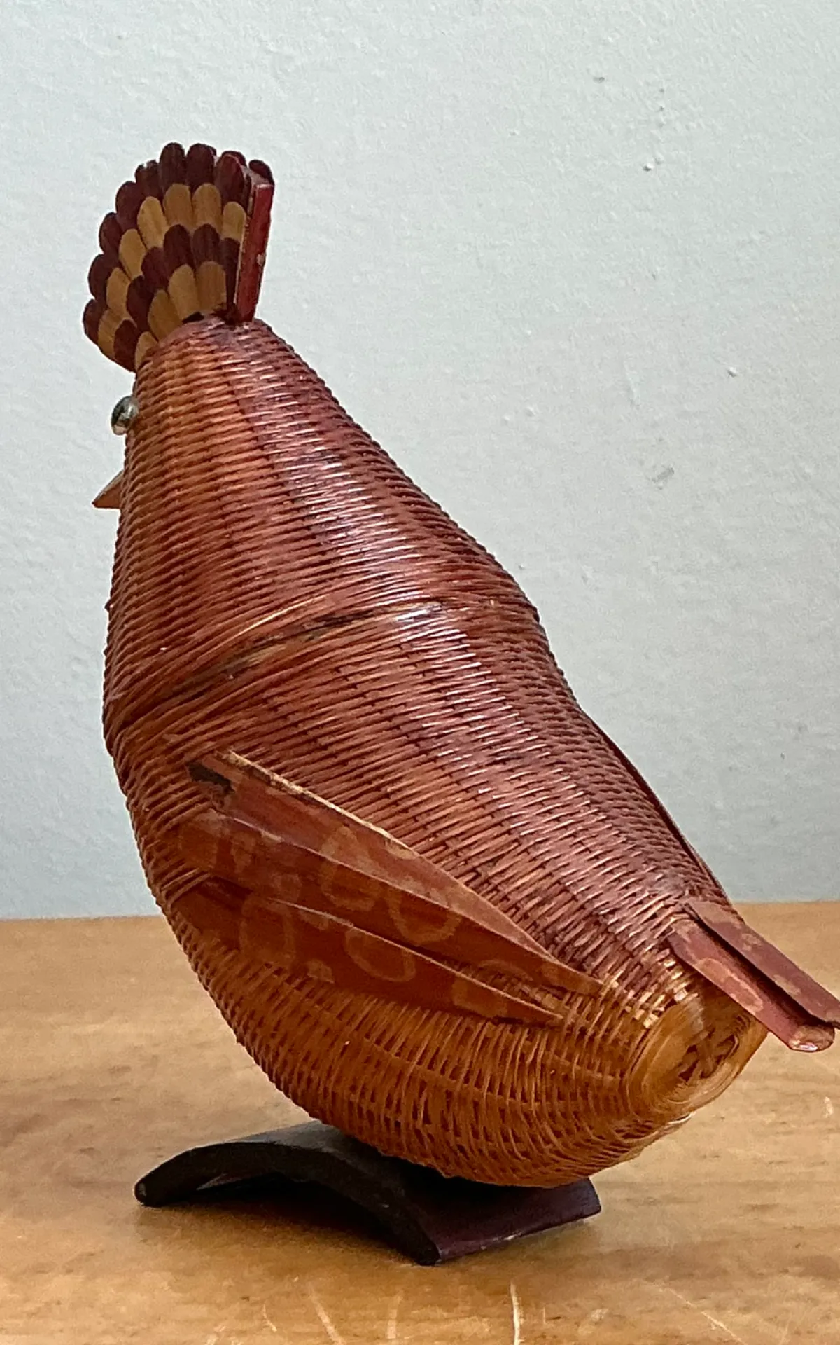 Vintage Shanghai Weave Rattan Pheasant — additional photo 3