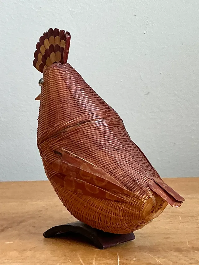 Vintage Shanghai Weave Rattan Pheasant — additional photo 3