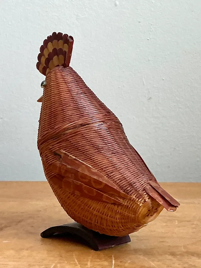 Vintage Shanghai Weave Rattan Pheasant — additional photo 8
