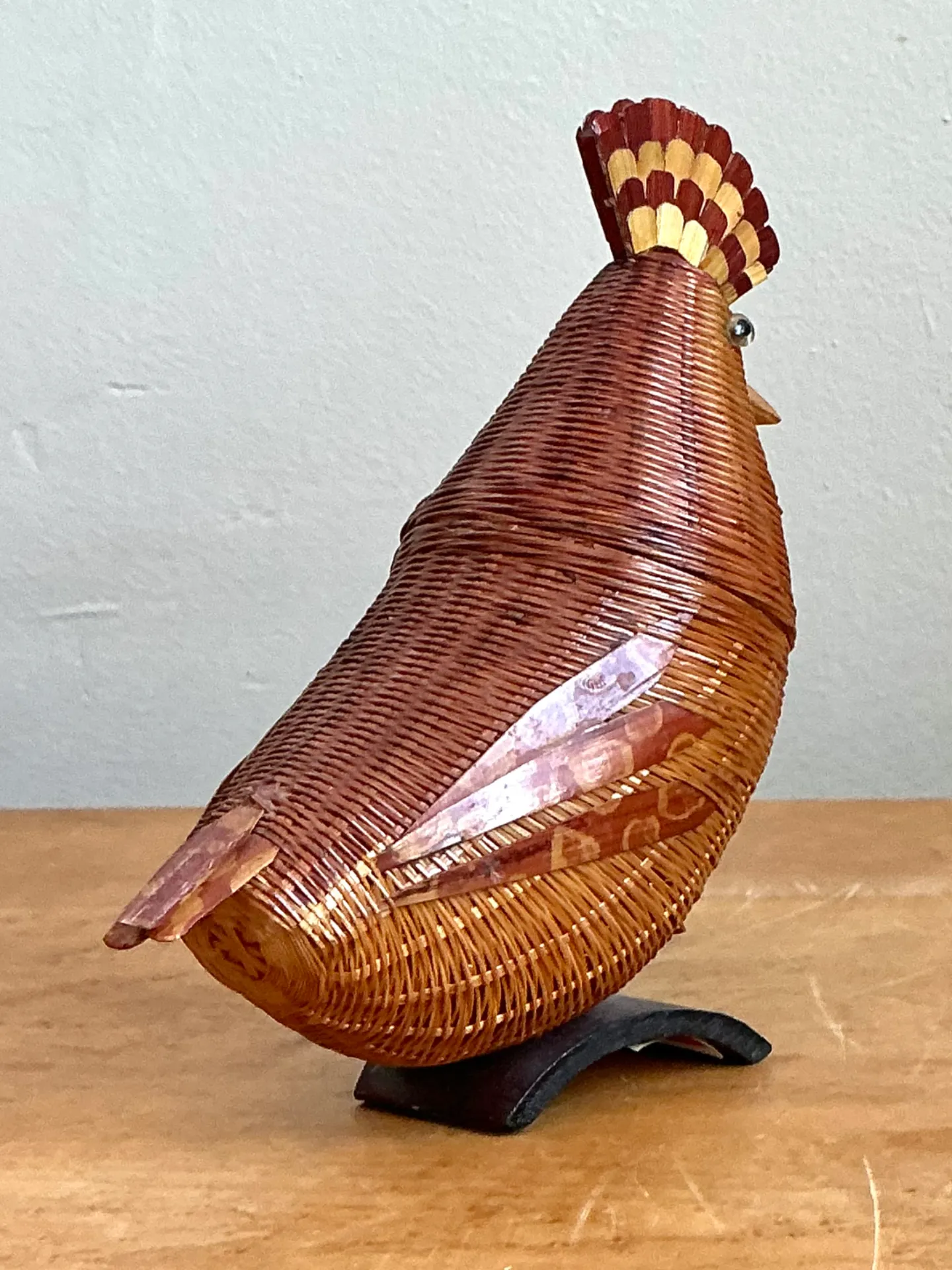 Vintage Shanghai Weave Rattan Pheasant — additional photo 6