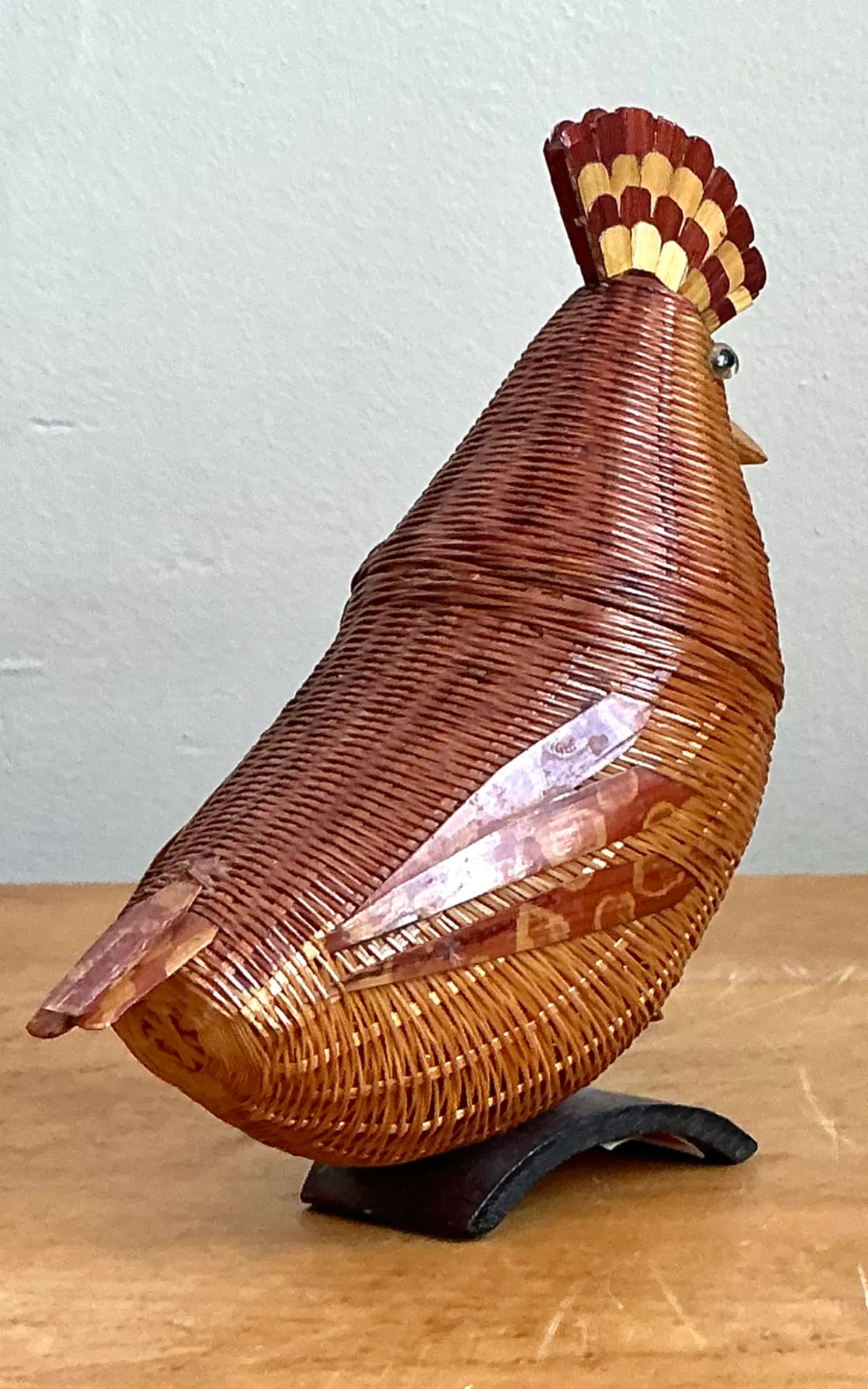Vintage Shanghai Weave Rattan Pheasant — additional photo 6