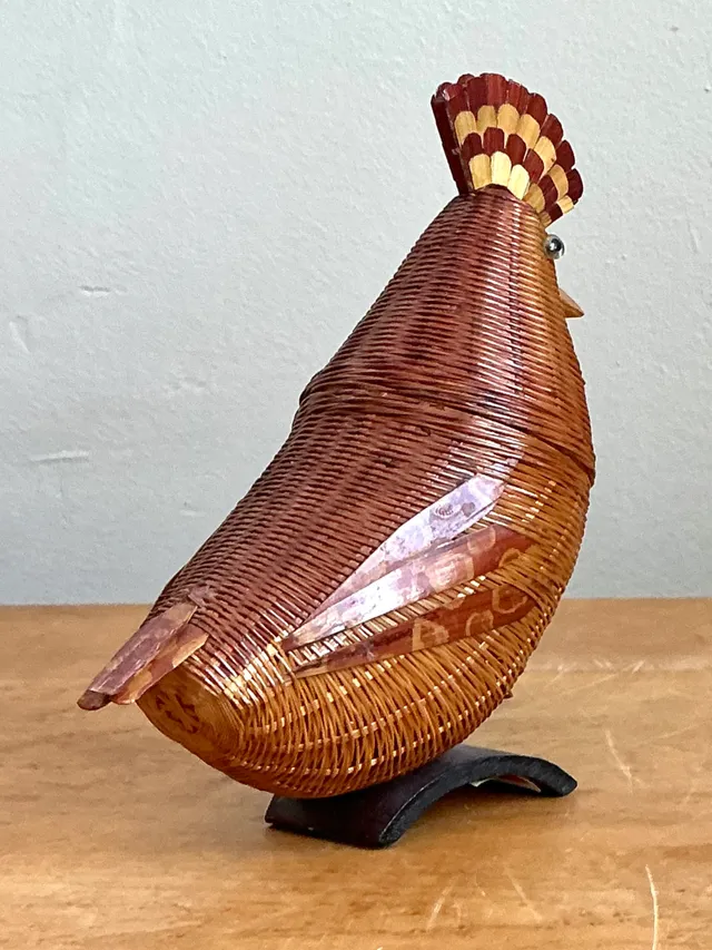 Vintage Shanghai Weave Rattan Pheasant — additional photo 6
