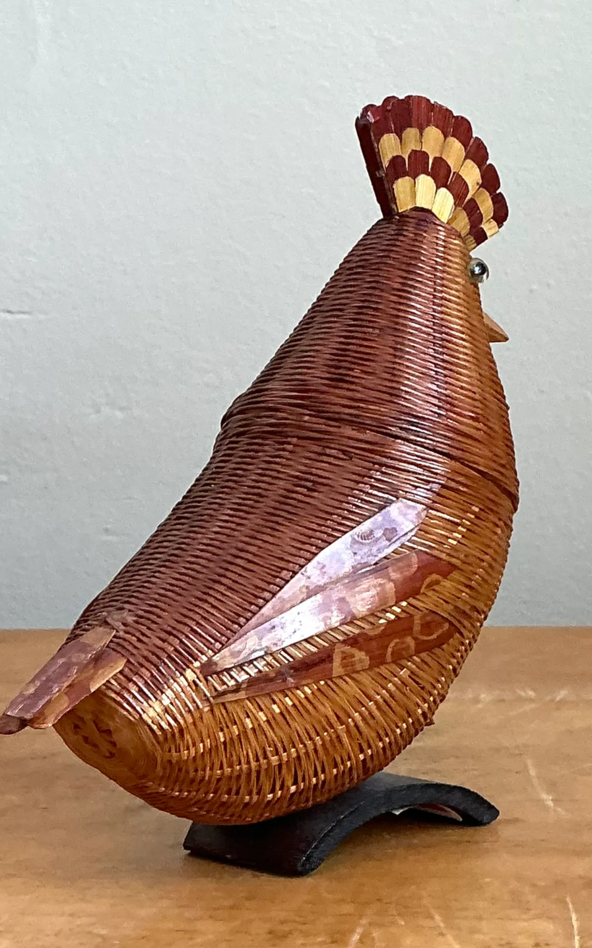 Vintage Shanghai Weave Rattan Pheasant — additional photo 7