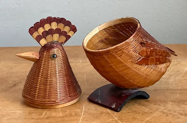 Vintage Shanghai Weave Rattan Pheasant — additional photo 4