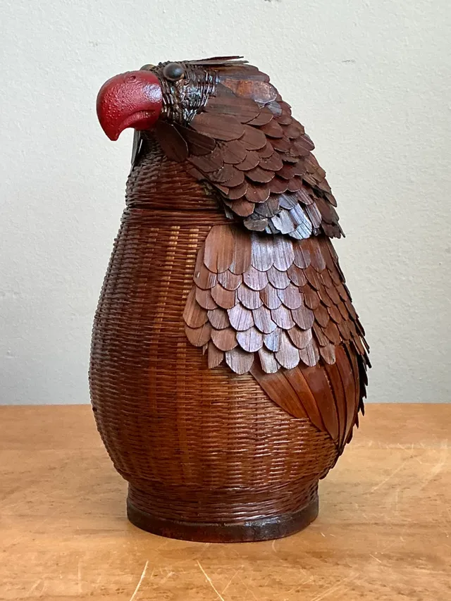 Vintage Shanghai Weave Parrot Basket — additional photo 3