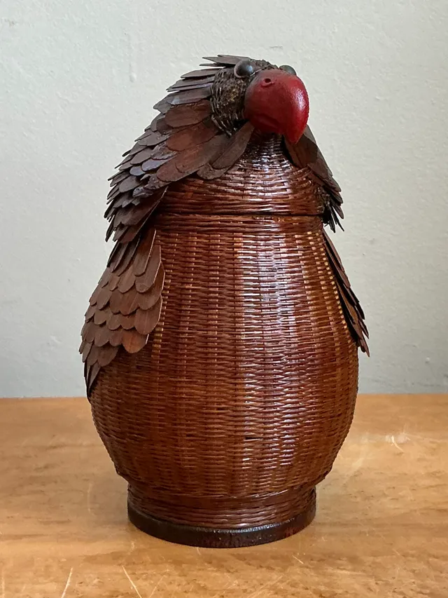 Vintage Shanghai Weave Parrot Basket — additional photo 2