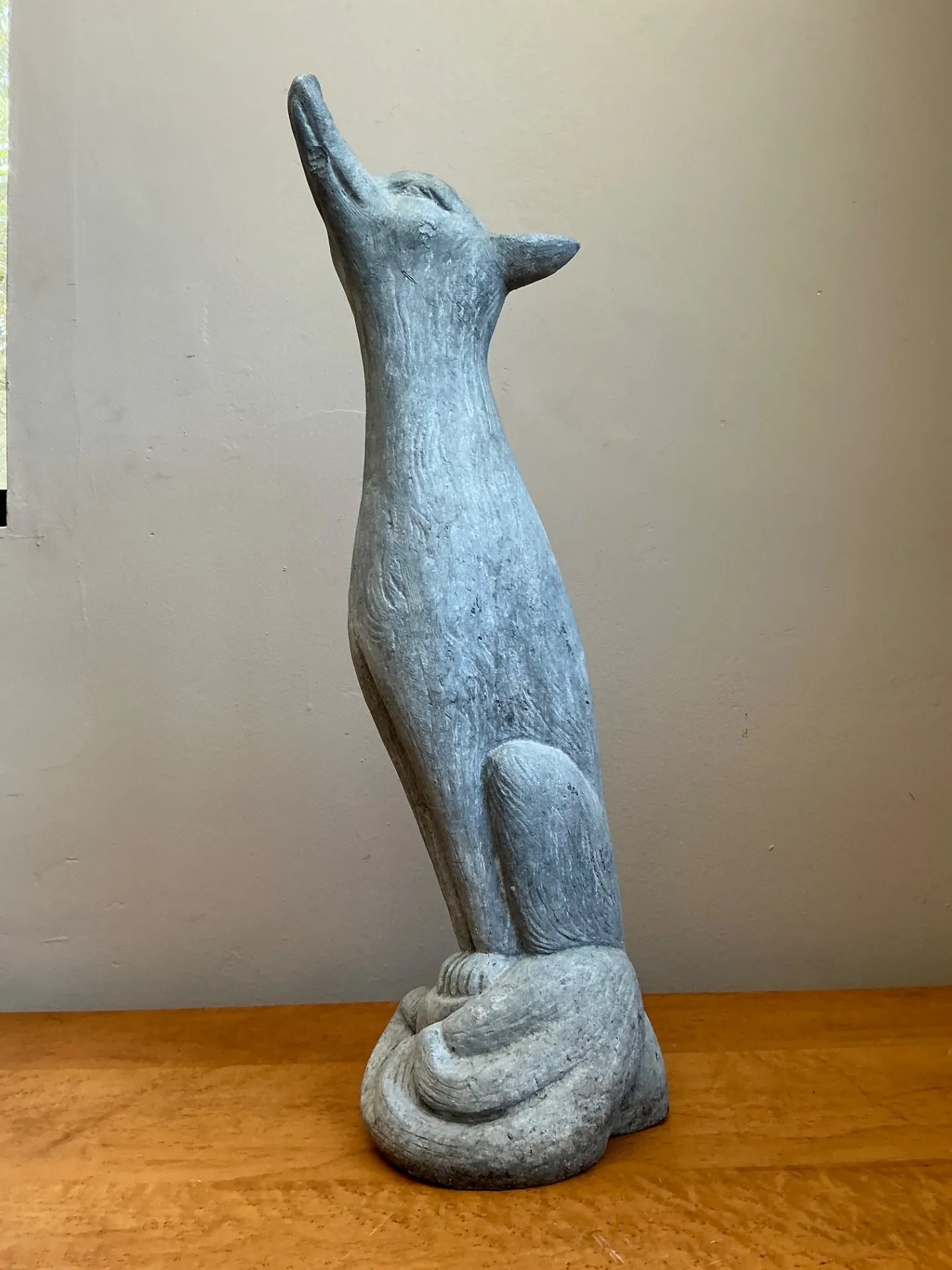 Vintage Lead Fox Garden Statue — additional photo 8