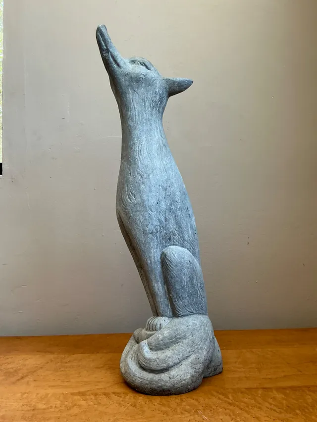 Vintage Lead Fox Garden Statue — additional photo 8