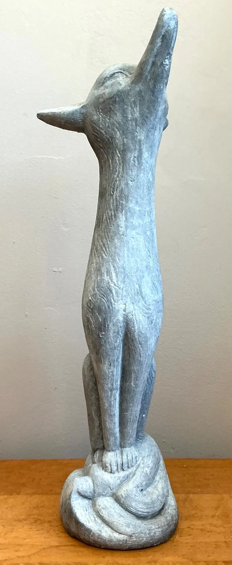 Vintage Lead Fox Garden Statue — additional photo 2