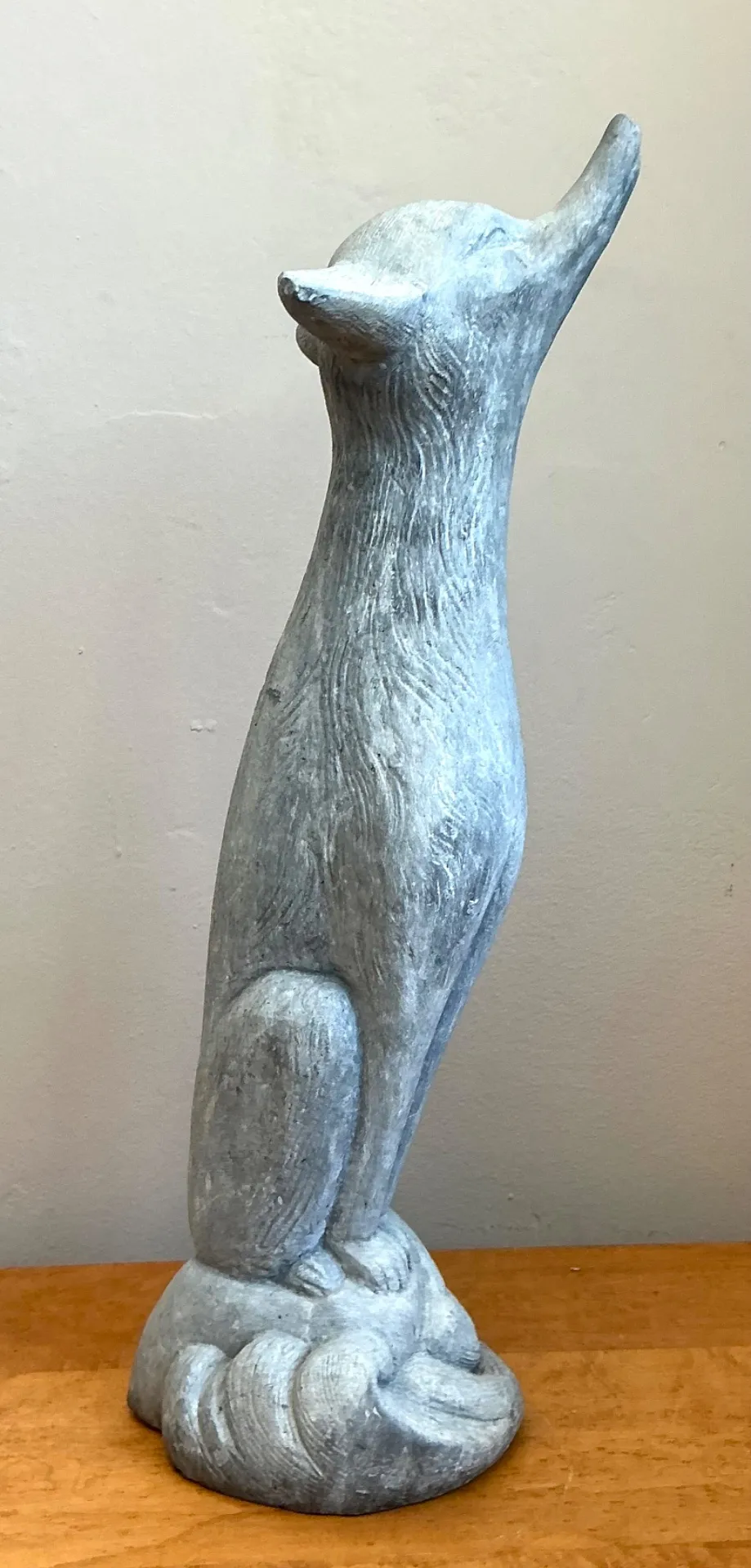 Vintage Lead Fox Garden Statue — additional photo 3