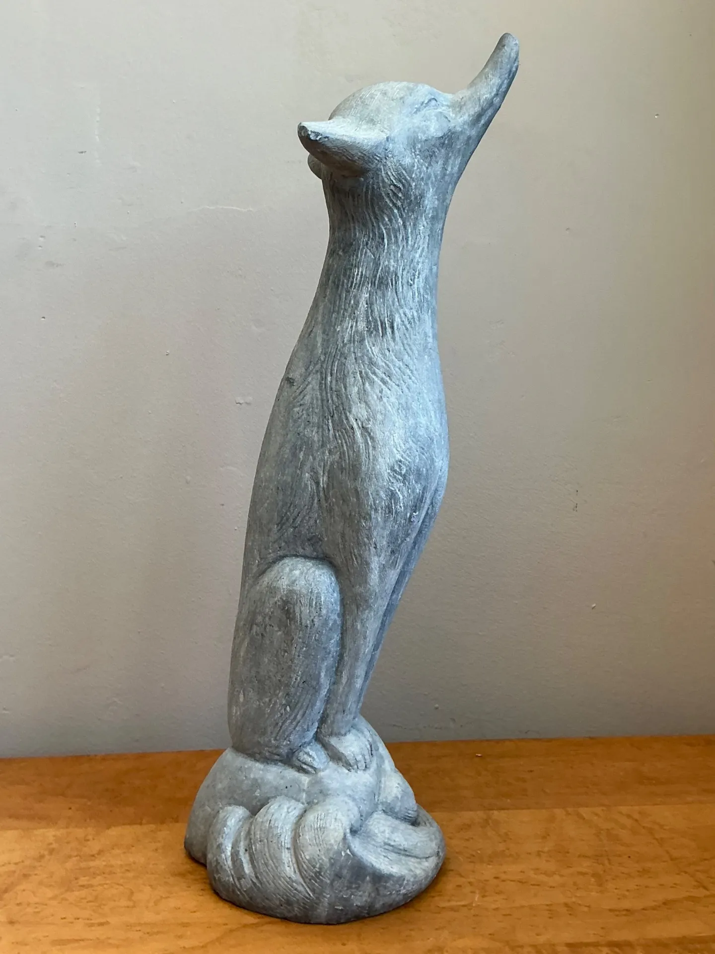 Vintage Lead Fox Garden Statue — additional photo 6
