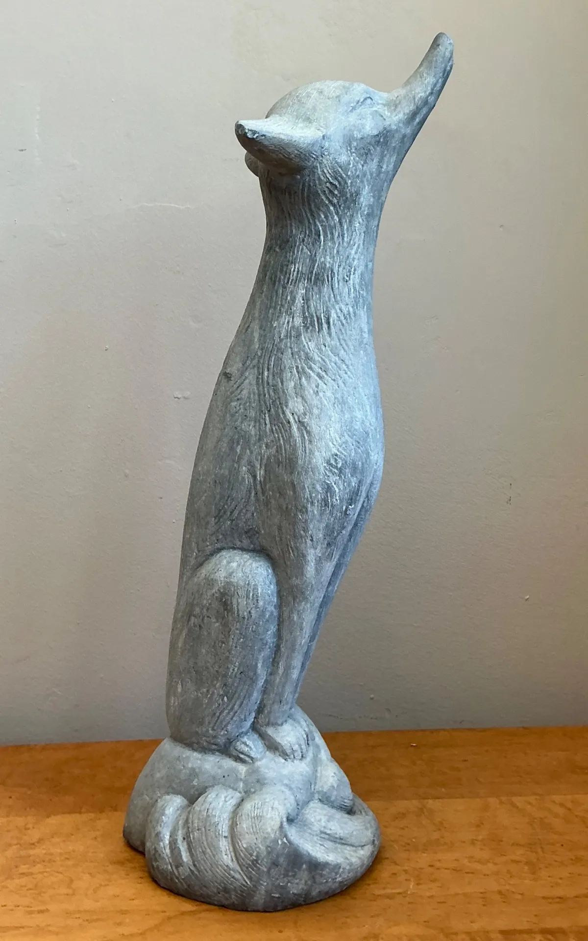 Vintage Lead Fox Garden Statue — additional photo 6