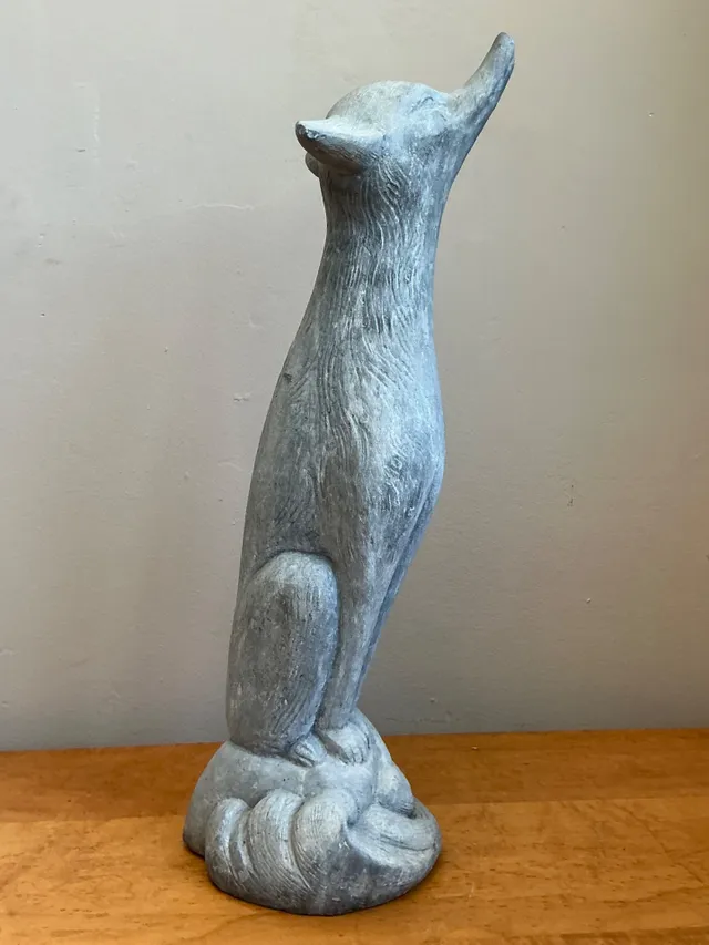 Vintage Lead Fox Garden Statue — additional photo 6