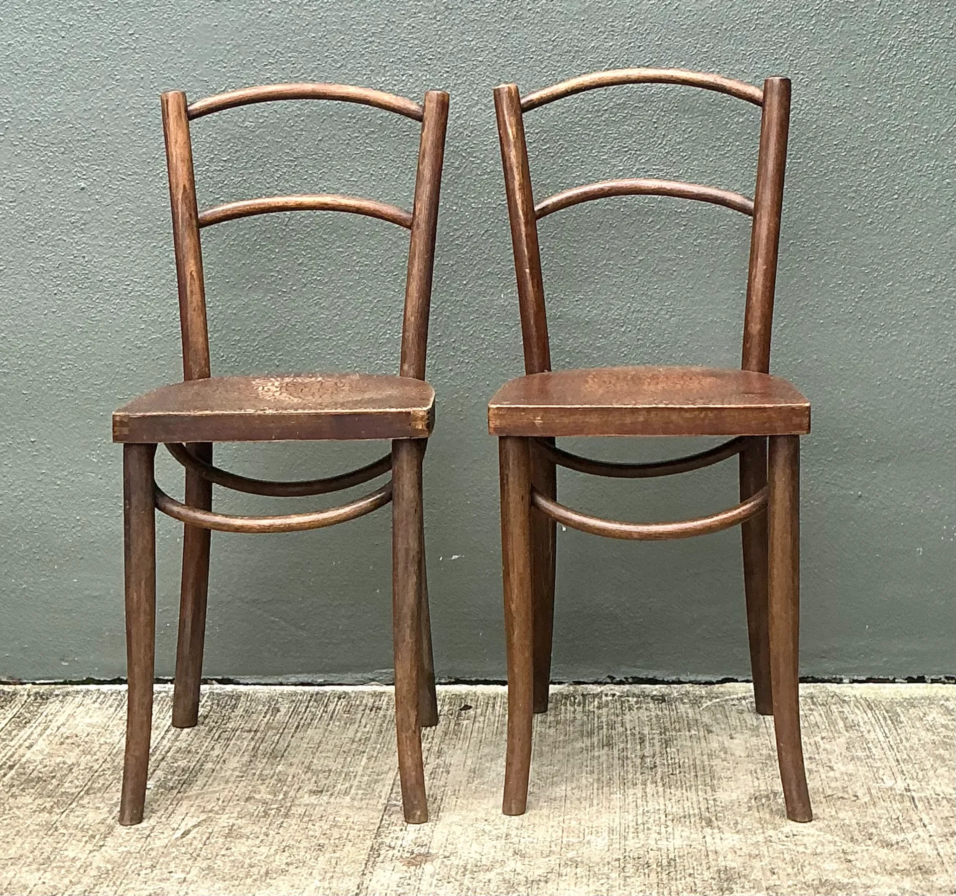 Vintage Carved Crocodile Wood Dining Chairs - A Pair — additional photo 1