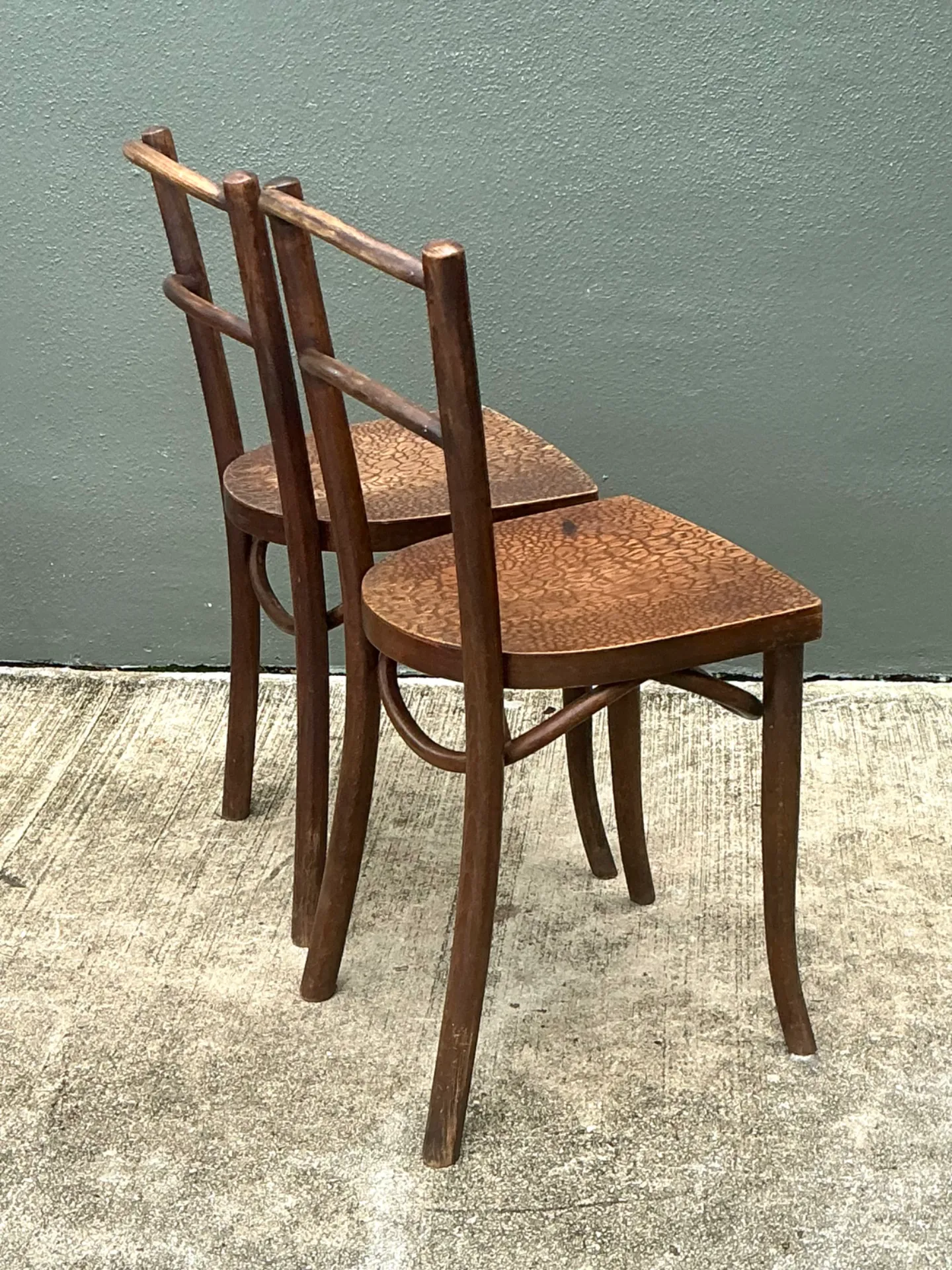 Vintage Carved Crocodile Wood Dining Chairs - A Pair — additional photo 4